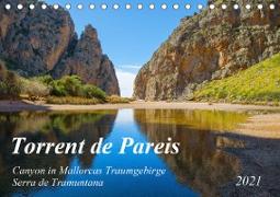 Torrent de Pareis - Mallorca (Tischkalender 2021 DIN A5 quer)