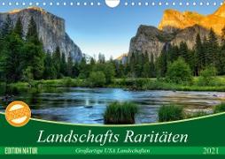 Landschafts Raritäten - Großartige USA Landschaften (Wandkalender 2021 DIN A4 quer)