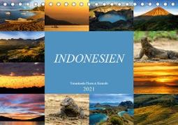 Indonesien - Inselparadies Flores & Komodo (Tischkalender 2021 DIN A5 quer)