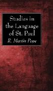 Studies in the Language of St. Paul