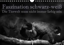 Faszination schwarz-weiß - Die Tierwelt muss nicht immer farbig sein (Wandkalender 2021 DIN A4 quer)