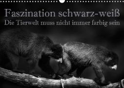 Faszination schwarz-weiß - Die Tierwelt muss nicht immer farbig sein (Wandkalender 2021 DIN A3 quer)