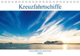 Kreuzfahrtschiffe 2021 (Tischkalender 2021 DIN A5 quer)