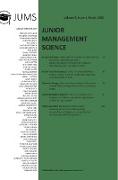 Junior Management Science, Volume 5, Issue 1, March 2020