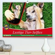 Lustige Tier-Selfies. Tierische Selbstportraits (Premium, hochwertiger DIN A2 Wandkalender 2021, Kunstdruck in Hochglanz)