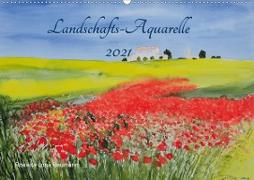 Landschafts-Aquarelle 2021 Roswita Ilona Baumann (Wandkalender 2021 DIN A2 quer)