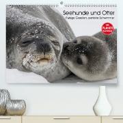 Seehunde und Otter. Putzige Gesellen, perfekte Schwimmer (Premium, hochwertiger DIN A2 Wandkalender 2021, Kunstdruck in Hochglanz)