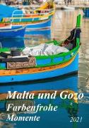 Malta und Gozo - Farbenfrohe Momente (Wandkalender 2021 DIN A2 hoch)