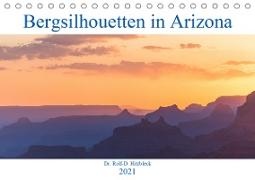 Bergsilhouetten in Arizona (Tischkalender 2021 DIN A5 quer)