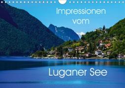 Impressionen vom Luganer See (Wandkalender 2021 DIN A4 quer)
