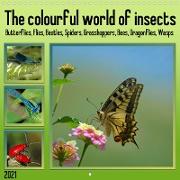 The colourful world of insects (Wall Calendar 2021 300 × 300 mm Square)