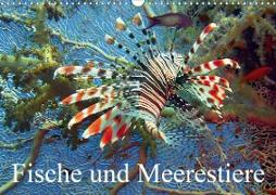 Fische und Meerestiere (Wandkalender 2021 DIN A3 quer)