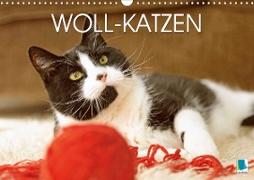 Woll-Katzen (Wandkalender 2021 DIN A3 quer)