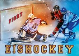 Eishockey - Fight (Wandkalender 2021 DIN A2 quer)