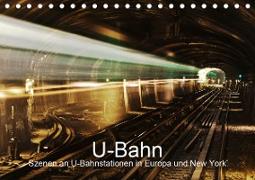 U-Bahn - Szenen an U-Bahnstationen in Europa und New York (Tischkalender 2021 DIN A5 quer)