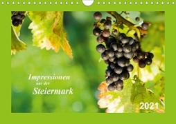 Impressionen aus der Steiermark (Wandkalender 2021 DIN A4 quer)