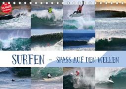 Surfen - Spaß auf den Wellen (Tischkalender 2021 DIN A5 quer)