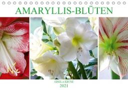 Amaryllis-Blüten (Tischkalender 2021 DIN A5 quer)