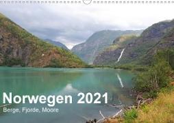 Norwegen 2021 - Berge, Fjorde, Moore (Wandkalender 2021 DIN A3 quer)