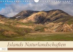 Islands Naturlandschaften (Wandkalender 2021 DIN A4 quer)