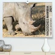 Magisches Namibia - Tiere und LandschaftenCH-Version (Premium, hochwertiger DIN A2 Wandkalender 2021, Kunstdruck in Hochglanz)