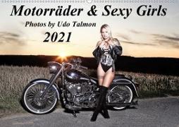 Motorräder & Sexy Girls (Wandkalender 2021 DIN A2 quer)