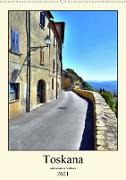 Toskana - Unterwegs in Volterra (Wandkalender 2021 DIN A2 hoch)