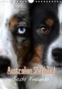 Australian Shepherd - Beste Freunde (Wandkalender 2021 DIN A4 hoch)