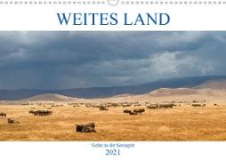 Weites Land - Safari in der Serengeti (Wandkalender 2021 DIN A3 quer)