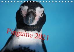 Pinguine 2021 (Tischkalender 2021 DIN A5 quer)