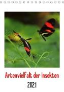 Artenvielfalt der Insekten (Tischkalender 2021 DIN A5 hoch)