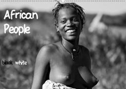 African People black white (Wandkalender 2021 DIN A2 quer)