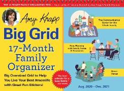 2021 Amy Knapp'S Big Grid Family Organizer Wall Calendar