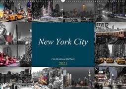 New York City - Color Glam Edition (Wandkalender 2021 DIN A2 quer)