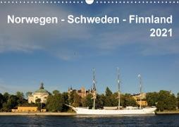 Norwegen - Schweden - Finnland (Wandkalender 2021 DIN A3 quer)