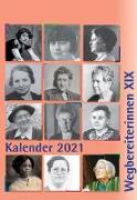 Kombi aus "Kalender 2021 Wegbereiterinnen XIX" (ISBN 9783945959497) und "Postkartenset Wegbereiterinnen XIX" (ISBN 9783945959510)