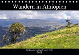 Wandern in Äthiopien (Tischkalender 2021 DIN A5 quer)