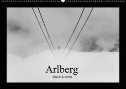 Arlberg black and white (Wandkalender 2021 DIN A2 quer)