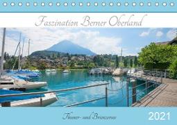 Faszination Berner Oberland 2021 - Thuner- und Brienzersee (Tischkalender 2021 DIN A5 quer)