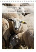 Schafe - 12 Monate in der Herde (Tischkalender 2021 DIN A5 hoch)