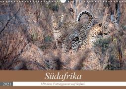 Südafrika - Mit dem Fotoapparat auf Safari. (Wandkalender 2021 DIN A3 quer)