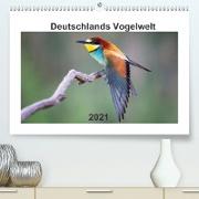 Deutschlands Vogelwelt (Premium, hochwertiger DIN A2 Wandkalender 2021, Kunstdruck in Hochglanz)