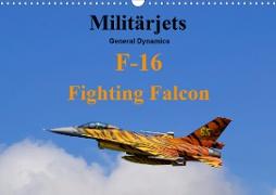 Militärjets General Dynamics F-16 Fighting Falcon (Wandkalender 2021 DIN A3 quer)