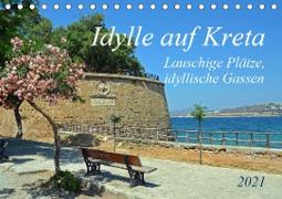 Idylle auf Kreta (Tischkalender 2021 DIN A5 quer)