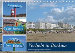 Verliebt in Borkum (Tischkalender 2021 DIN A5 quer)