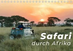 Safari durch Afrika (Tischkalender 2021 DIN A5 quer)