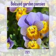 Beloved garden pansies (Wall Calendar 2021 300 × 300 mm Square)