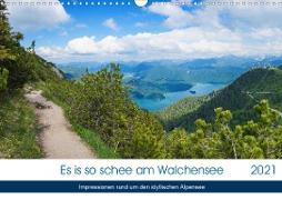 Es is so schee am Walchensee 2021 (Wandkalender 2021 DIN A3 quer)