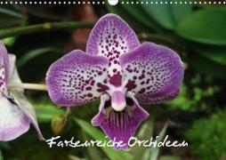 Farbenreiche Orchideen (Wandkalender 2021 DIN A3 quer)