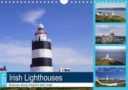 Irish Lighthouses - Beacons along Ireland's wild coast (Wall Calendar 2021 DIN A4 Landscape)